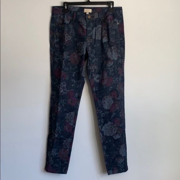 ModCloth Five Pocket Floral Skinny Jeans - Picture 6 of 10